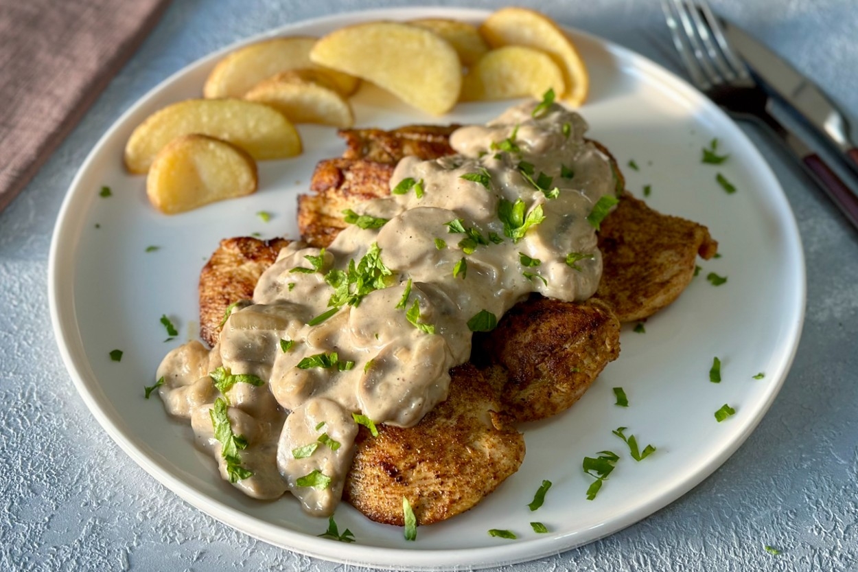 Mantar Soslu Tavuk Fleto